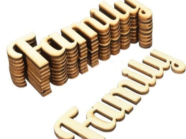 Schriftzüge aus Holz