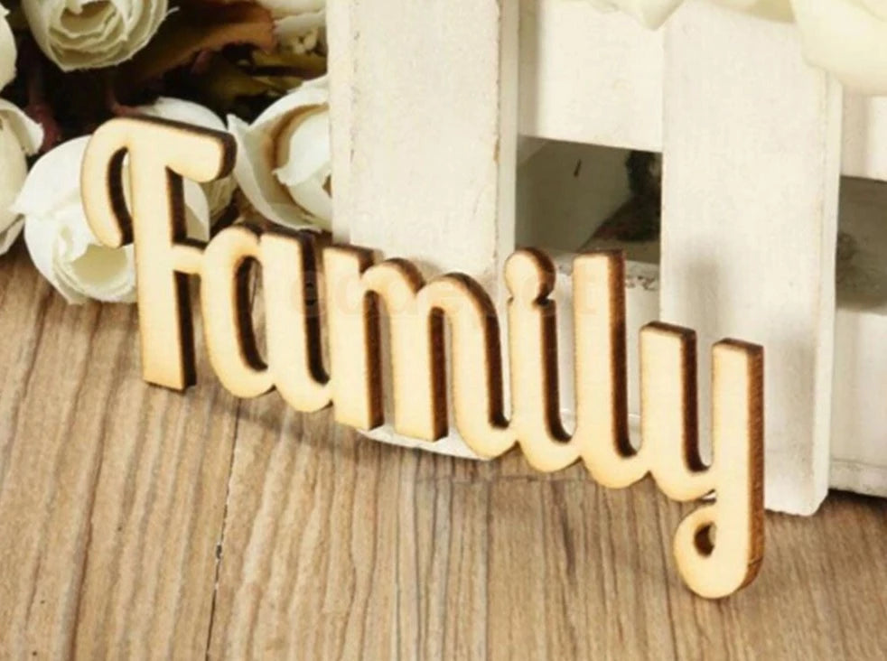 Schriftzüge aus Holz